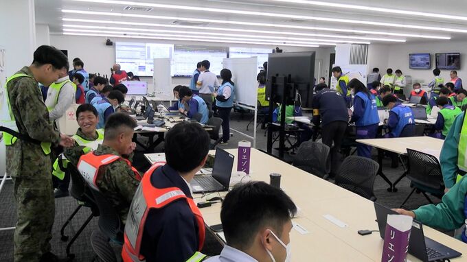 「大雨による川の氾濫や土砂崩れなどが起きた想定で」今年1月に運用が始まった防災危機管理センターで初めての水害対応訓練【岡山・倉敷市】|TBS NEWS DIG
