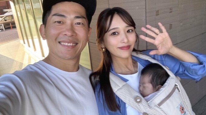 【近藤千尋】三女を連れ「退院して以来のお外」夫・ジャングルポケット太田博久さんとの自撮り披露|TBS NEWS DIG