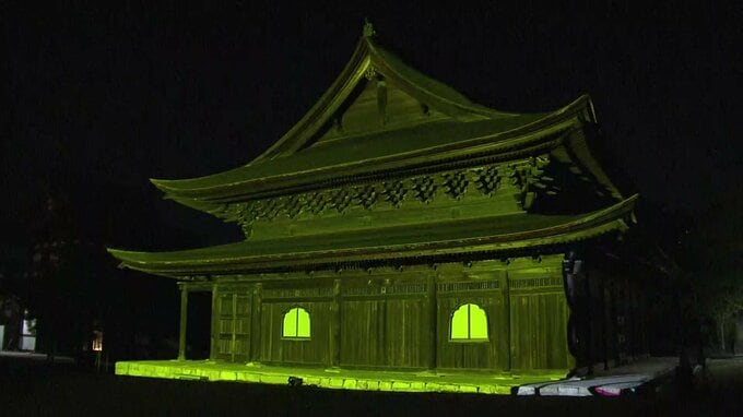 学生制作の映像を国宝「不動院 金堂」に投影 プロジェクションマッピングイベントの準備進む 広島・東区|TBS NEWS DIG