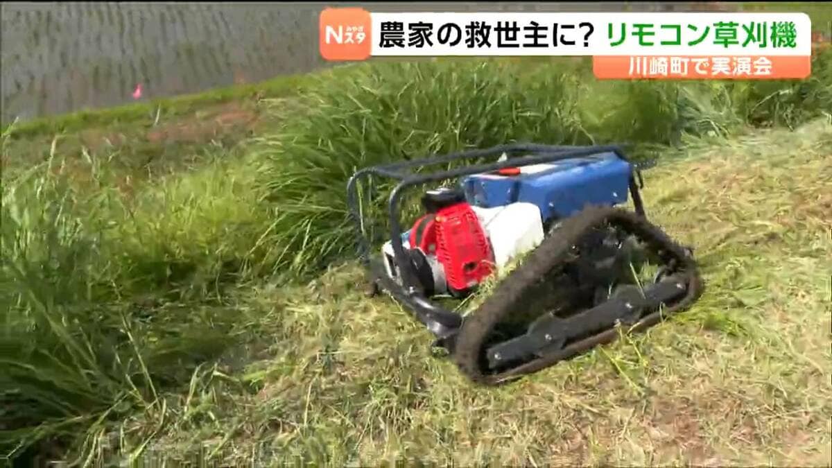 農家の高齢化や人手不足の対策として期待 田んぼで