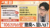 “106万円の壁”撤廃へ…手取り減る人も、週20時間労働で厚生年金 メリットは？【Nスタ解説】|TBS NEWS DIG