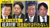 「現金給付はやらない」参院選前には減税の可能性も？政府・与党が打ち出す経済対策の方針と、日米関税交渉の舞台裏「トランプ登場は想定していない」【edge23】|TBS NEWS DIG