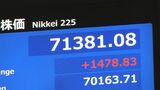 【速報】日経平均株価 一時1400円超の上昇 初の7万1000円台|TBS NEWS DIG