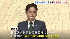 日産スタジアム命名権　横浜市「5年で6億5000万円」で合意と発表　山中市長「他のJリーグのスタジアムと比べても遜色のない金額」| TBS CROSS DIG with Bloomberg