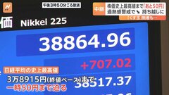 【日経平均】追い風はアメリカの「株高」 一時700円超の値上がりも最高値更新ならず　きょう終値は3万8487円| TBS CROSS DIG with Bloomberg
