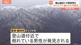 クマに襲われた可能性も…登山道近くで男性死亡　行方不明の山の会のメンバー　顔や腕にひっかき傷　ヘリが近くでクマ発見　新潟・胎内市|TBS NEWS DIG