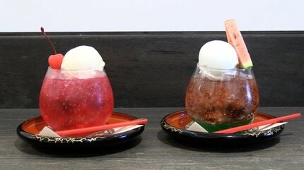 宿場町・矢掛町の34店舗でオリジナルのクリームソーダを楽しんで