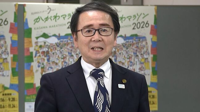 仕事納めを前に、香川県の池田知事がマラソン準備室など庁内を回って職員の労をねぎらう|TBS NEWS DIG
