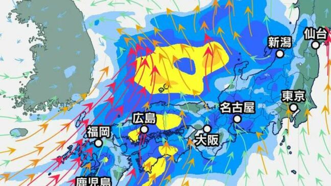 警報級の大雨のおそれ　多いところでは1時間に30mm、バケツをひっくり返したような雨に　北陸地方【雨と風のシミュレーション】土砂災害や河川の増水などに注意・警戒を|TBS NEWS DIG