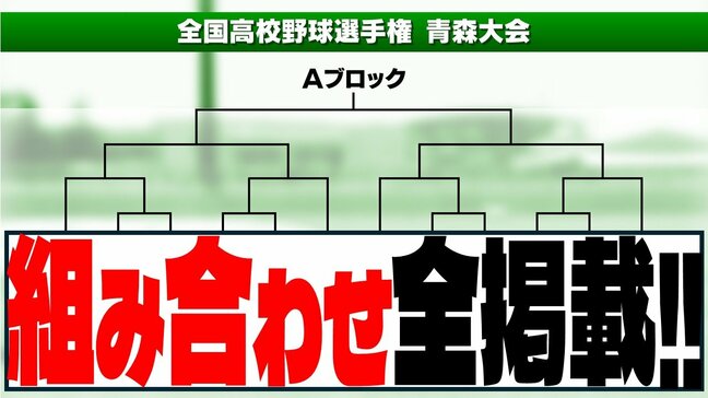 【詳報】夏の高校野球・青森県大会2025　激戦必至！組み合わせ決定　青森山田「（センバツの）リベンジを果たせるように…」　八戸学院光星「一戦必勝で…」　【全組み合わせ掲載】|TBS NEWS DIG