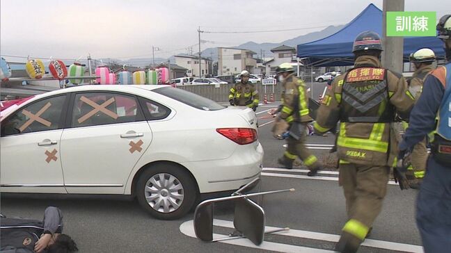 本番さながら　会場に暴走車、けが人は20人を想定　事前連絡なしの救助訓練　山梨・笛吹市消防本部|TBS NEWS DIG