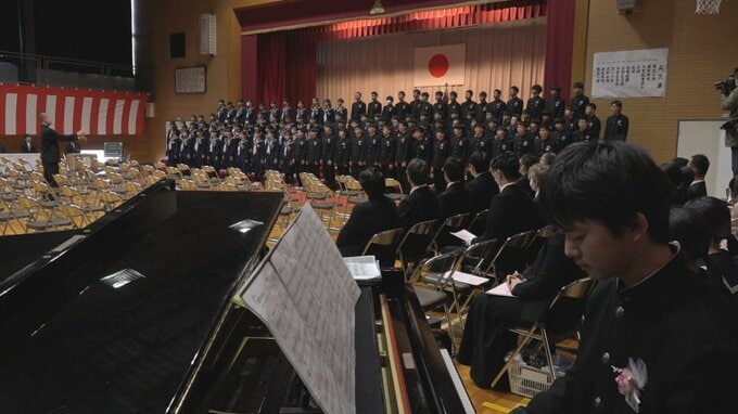 「誰かを支えられる人間に成長できるように努力します」震災経験した中学生が学びやを巣立つ　富山・氷見市　|　富山のニュース｜天気・防災｜チューリップテレビ