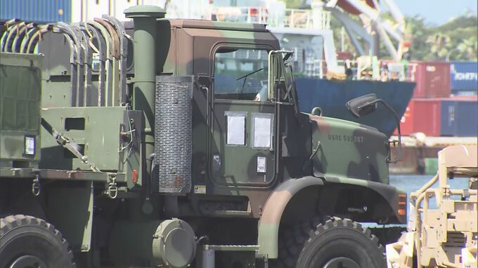 アメリカ軍車両が大分港に陸揚げ　7月28日から日米共同訓練　|　大分のニュース｜OBS NEWS｜大分放送