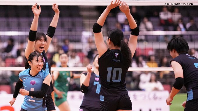 インカレ女王の筑波大が前回女王のNEC川崎にフルセットの末、逆転勝ち【皇后杯・全日本選手権】|TBS NEWS DIG