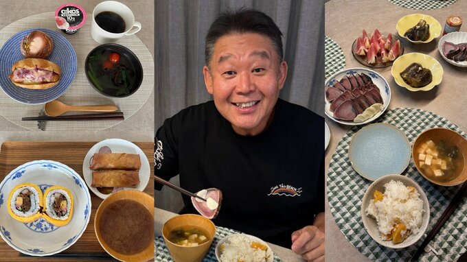 【 花田虎上 】　1日の「朝・昼・夕」3食ショット公開　「桃被り」の朝食から栗ご飯＆鰹のタタキの豪華夕食に「圧倒的なビジュアル」などの声|TBS NEWS DIG
