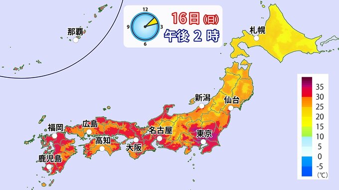 3連休は“災害級の暑さ”か…各地で酷暑、名古屋で39℃、東京で37℃、大阪で36℃予想も…熱中症に注意・警戒を|TBS NEWS DIG