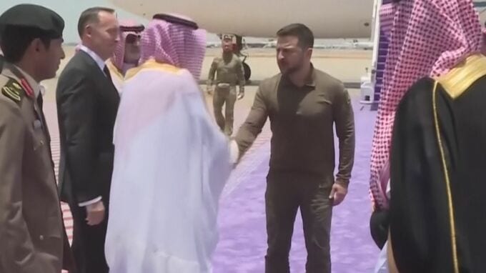 ゼレンスキー大統領「サウジに到着」、G7広島サミット対面出席に向けサウジから日本に出発との報道|TBS NEWS DIG
