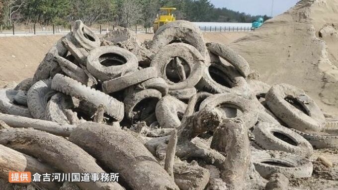 山陰道一部区間で開通時期延期…工事現場地中から「廃タイヤ100本以上」「がれき」など大量の障害物が見つかり、調査・撤去に時間要する　|　BSSニュース | BSS山陰放送