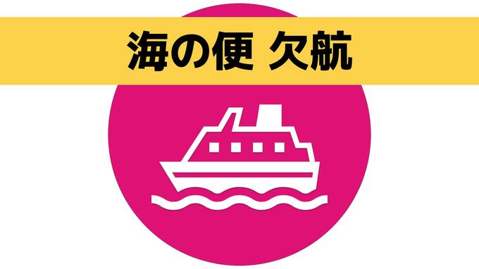 海上しけのためフェリー便欠航【野母商船】|TBS NEWS DIG