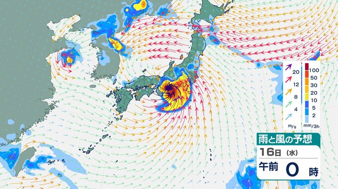 「台風7号」強い勢力に　さらに発達・北上して15日頃に本州上陸か　その後関東地方へかなり近づく進路予想も【8月16日にかけての雨風シミュレーション】　|　BSSニュース | BSS山陰放送