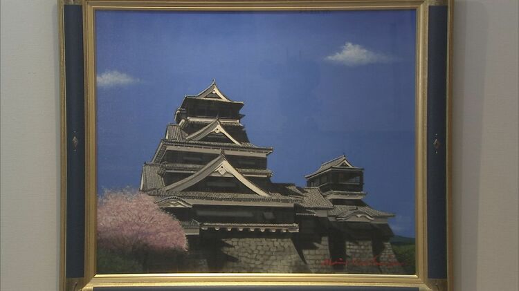 画家」八代亜紀さんを知る絵画展 遺作の自画像で描いた着物は現物も
