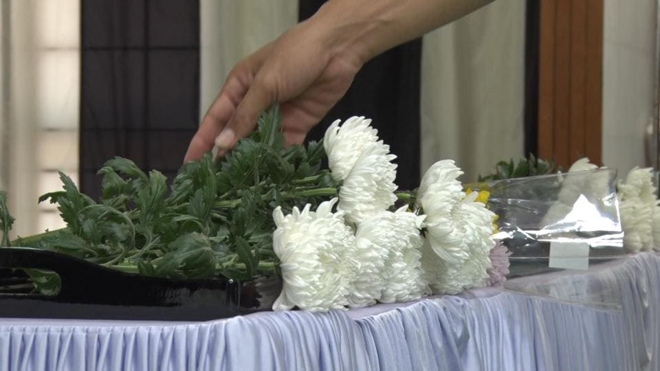 元患者らの御霊を慰める　宮古南静園で慰霊祭