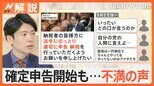 確定申告スタートも…不満の声、裏金問題の中「払いたくない」、“子育て”500円支援金「増税だろ」【Nスタ解説】|TBS NEWS DIG