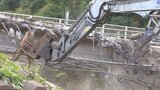 豪雨被害の三郎丸橋 撤去工事始まる 11月25日から仮設歩道橋工事へ 大分・日田市 | 大分のニュース|OBS NEWS|大分放送