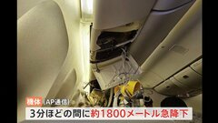 機内の天井に“血痕”のようなものも 乱気流に巻き込まれたシンガポール航空機　3分間で約1800メートル急降下か| TBS CROSS DIG with Bloomberg