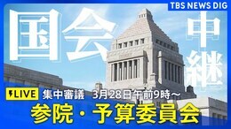 【国会中継】参議院・予算委員会 集中審議(2025年3月28日午前9時~)|TBS NEWS DIG