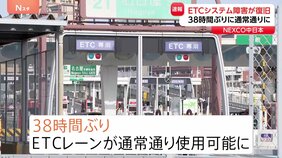 ETCレーンが38時間ぶりに“通常通り”に　全ての料金所で復旧、使用可能に【7日午後4時時点】|TBS NEWS DIG