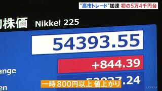 【速報】日経平均 一時800円以上値上がり 初の5万4000円台を突破 選挙意識の“高市トレード”続く| TBS CROSS DIG with Bloomberg