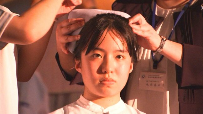 看護師を目指す高校生にナースキャップ　戴帽式で50人が決意誓う　大分|TBS NEWS DIG