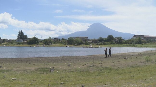 「こんな状況は見たことがないくらい珍しい」河口湖　水位は基準のマイナス3.6ｍ　観光や農業に影響　山梨|TBS NEWS DIG
