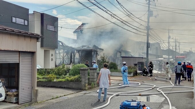 【速報】鳥取市で建物火災　|　BSSニュース | BSS山陰放送