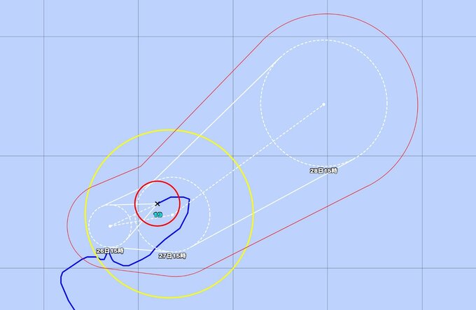 【台風情報】台風19号（ノグリー）日本のはるか東で複雑な動き…週末にかけ温帯低気圧に変化するも “勢力は強まる” 見込み【雨と風のシミュレーション】|TBS NEWS DIG