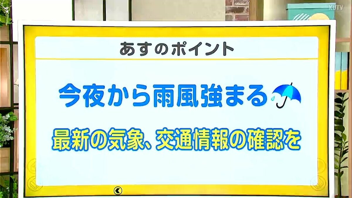 高知の天気　３１日　広い範囲で雨風強まるおそれ　山岸拓気象予報士が解説