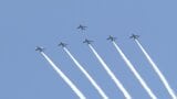 ブルーインパルスがやってきた! 夏の大空らに描く”復興の軌跡” 県内の被災地に夢と元気 富山・氷見市 | 富山のニュース|天気・防災|チューリップテレビ