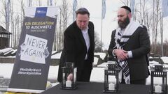 マスク氏　アウシュビッツ強制収容所跡を訪問　反ユダヤ主義の批判かわす狙いか| TBS CROSS DIG with Bloomberg