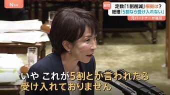 自民・維新の合意「議員定数1割削減目標」の根拠は？　元パートナー・公明党が追及　高市総理「5割なら受け入れない」|TBS NEWS DIG