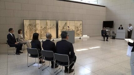 岡山出身の文人画家・浦上春琴の屏風をデジタル技術と伝統工芸の技で