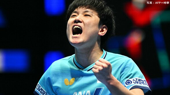 前回王者・張本智和が8強入り！大会連覇へ雄たけび連発し、相手にストレートの快勝【WTTチャンピオンズ横浜】|TBS NEWS DIG