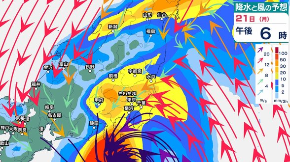 【台風25号】強い台風となって21日頃に東海地方に接近か　静岡県では雷を伴った激しい雨が断続的に降り警報級の大雨になる見込み【雨と風のシミュレーション】　|　富山のニュース｜天気・防災｜チューリップテレビ