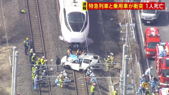 【速報】JR常磐線の踏切で特急列車と乗用車が衝突 乗用車を運転していた1人が死亡 茨城・水戸市 友部駅と勝田駅の間の上下線で運転見合わせ続く|TBS NEWS DIG