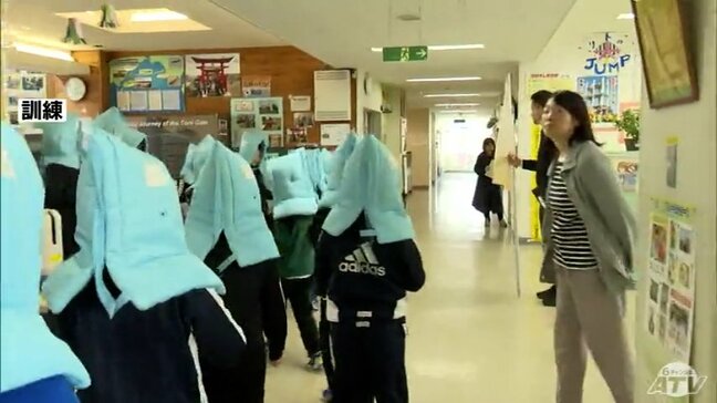 地震発生の32分後には津波の第一波が到達とされる小学校で避難訓練　東日本大震災の教訓生かして|TBS NEWS DIG