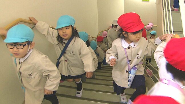 園児が津波から身を守る避難訓練　指定ビルの病院まで走って移動　南海トラフ巨大地震想定　大分|TBS NEWS DIG
