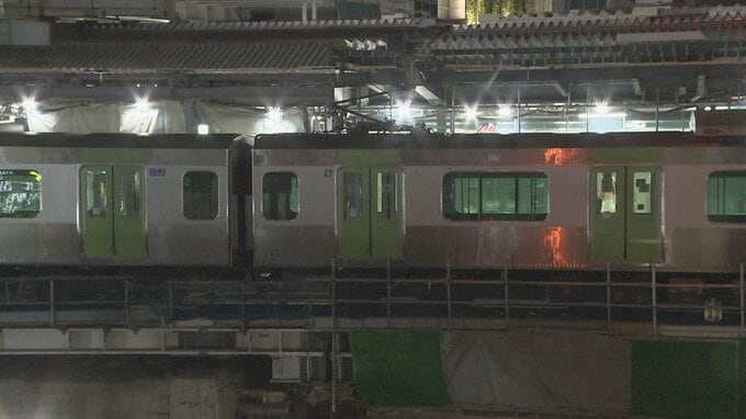 【速報】JR山手線外回り　7時ごろ運転再開見込み　パンタグラフの部品の一部に異常　新橋駅付近の架線設備に異常|TBS NEWS DIG