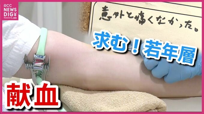献血は夏場は減少しがち　でももっと心配なのは若年層の減少と「初めて」の激減　広島|TBS NEWS DIG