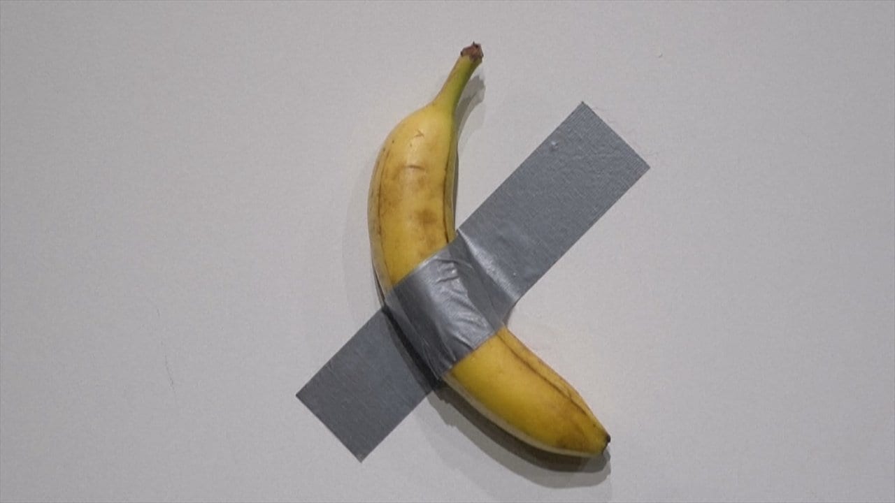 現代アート エルハラール 美和　直筆サイン『いたずらなバナナ1』1025A 現代アート エルハラール 美和 直筆サイン『いたずらなバナナ1』1025A