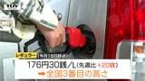 県内最新のレギュラーガソリン価格は176円30銭　全国で3番目の高さ　政府の補助金あすから減額…今後の値動きは（山形）　|　山形のニュース│TUYテレビユー山形